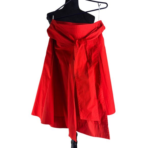 Tory Burch Holiday Red Wrap Skirt Plus Size 1X NWT - Picture 4 of 16